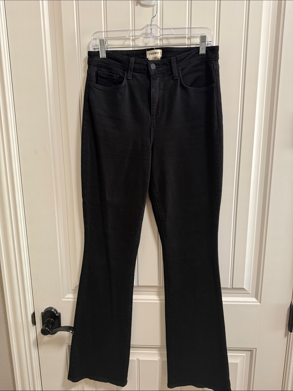 L'AGENCE Black Wide Leg Jeans
